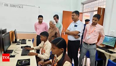 Governor Anandiben Patel Inspires Atal School Students to Excel and Conserve Environment | Varanasi News - Times of India