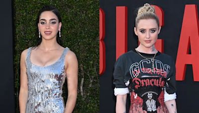 Melissa Barrera Sparkles in Silver Crushed Fabric Dress, Kathryn Newton Goes Full Punk in GCDS and More From ‘Abigail' Red Carpet Premiere