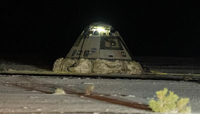 Boeing Starliner capsule lands back on Earth, without astronauts, to end troubled test flight (video)