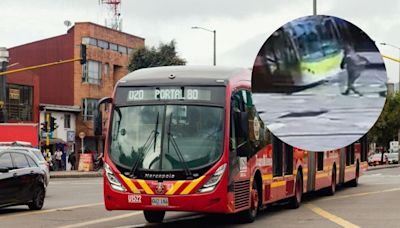 Accidente entre bus de Transmilenio y una patineta eléctrica; hombre se salvó de milagro