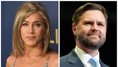 Jennifer Aniston blasts J.D. Vance over 'childless cat ladies' view on Kamala Harris