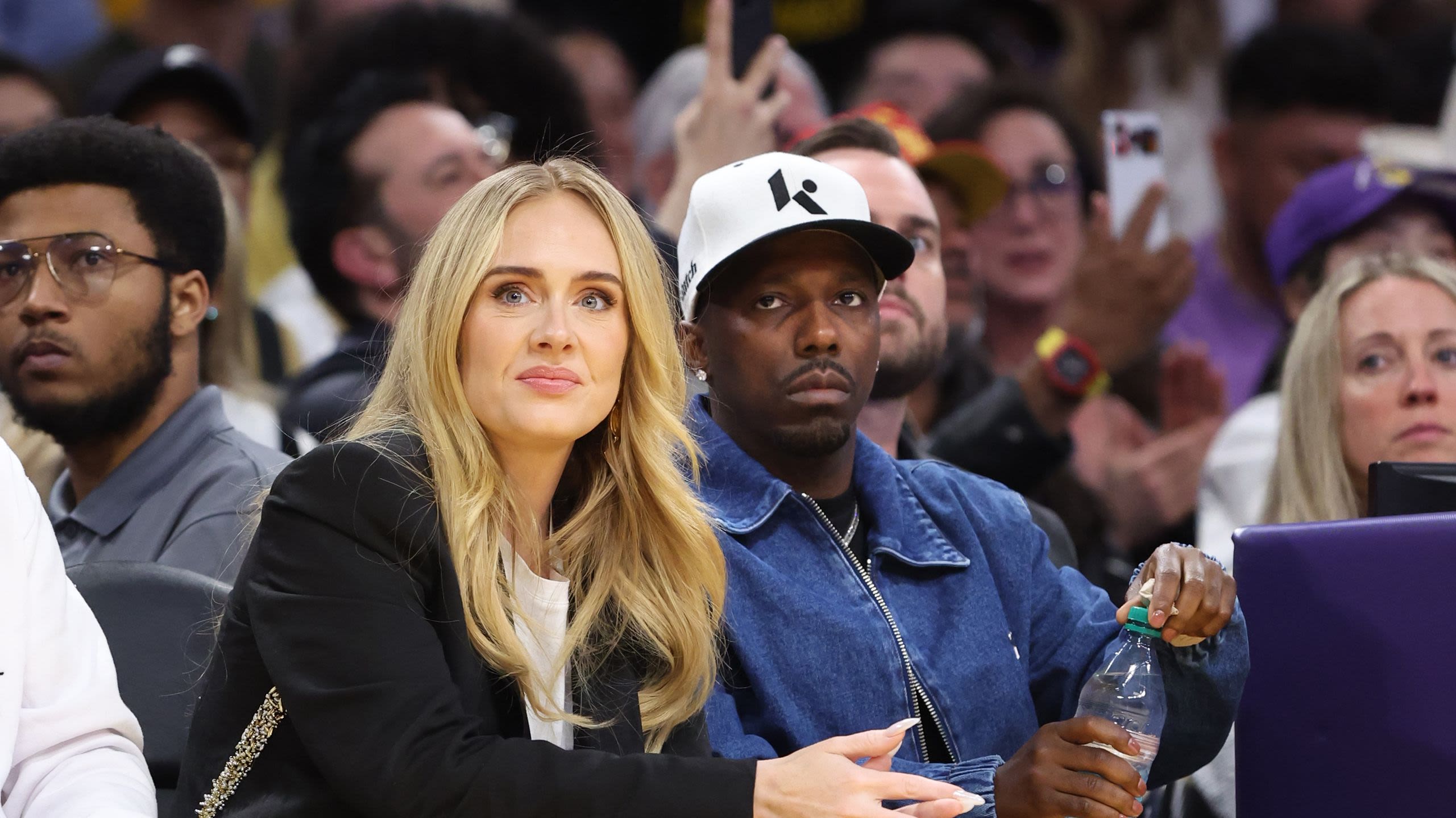 Adele Has the Classiest Courtside Style During a Date Night with Rich Paul