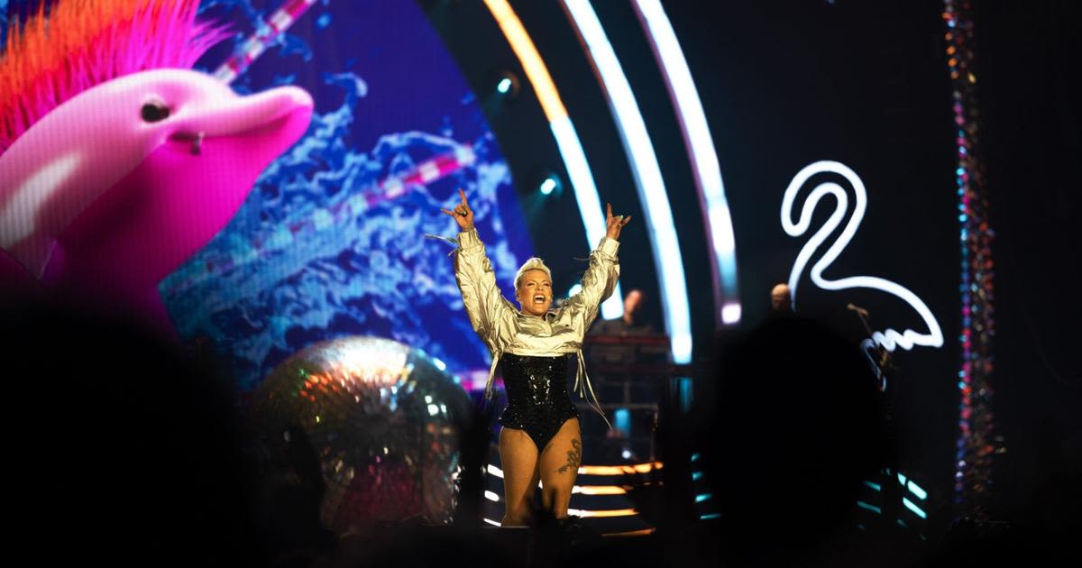 Pink, with Sheryl Crow opener, blows the lid off the Dome at America's Center