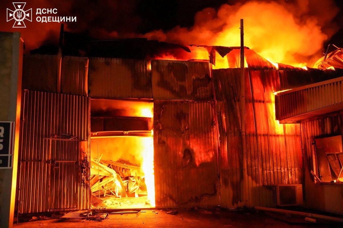 Ukraine-Russia war latest: US accuses Putin of using chemical weapons as missile causes large fire in Odesa