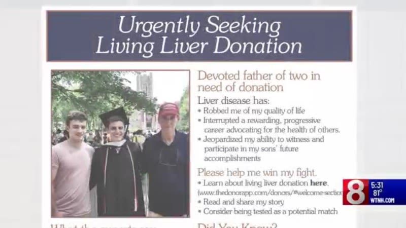 West Hartford man uses Facebook to find organ donor