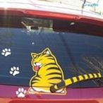 反光汽車車貼紙 動物 雨刮 卡通貓