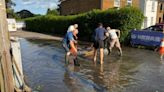 Residents sweep water for five hours after major leak 'neglected' in Taplow