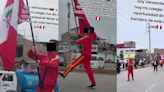 TikTok: adolescente venezolano conquista las redes al portar la bandera peruana en desfile escolar por Fiestas Patrias