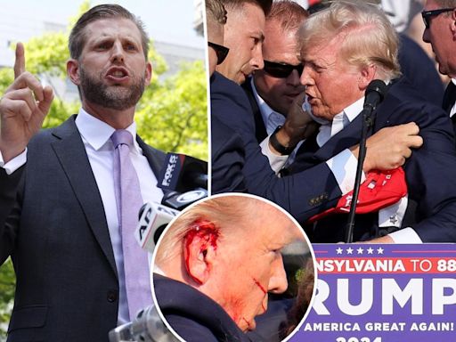 Eric Trump speaks out after dad Donald is shot at rally: ‘Toughest man I have ever met’