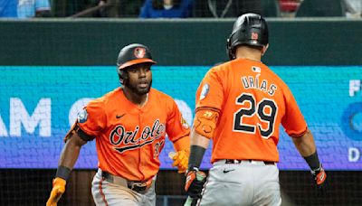 Grayson Rodriguez gets AL-best 12th win as Orioles hit 3 more homers to beat Rangers 8-4 - WTOP News