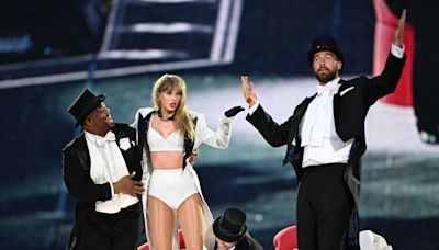 Travis Kelce reveals it was his idea to perform at Taylor Swift’s show - and his biggest fear was dropping her