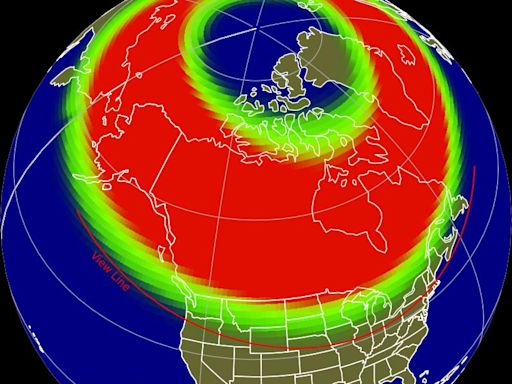 Northern lights maps predict where you may see them in Michigan on Saturday, Sunday