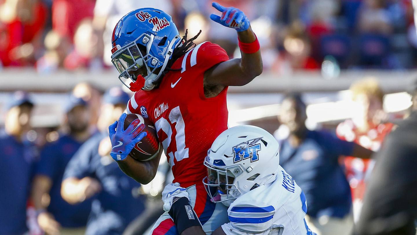 Lane Kiffin, Ole Miss Ride Rushing Attack in Win Over Middle Tennessee State