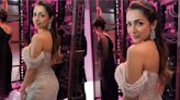 Malaika Arora blings it on in sparkling off-shoulder gown with an elegant train