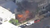 Massive fire causes severe damage to home in Koreatown