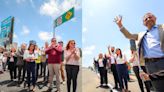 Alcaldesa Montserrat Caballero reabre puente El Chaparral en Tijuana