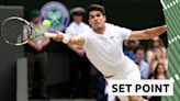 Wimbledon 2024 video: Alcaraz seals first set against Djokovic