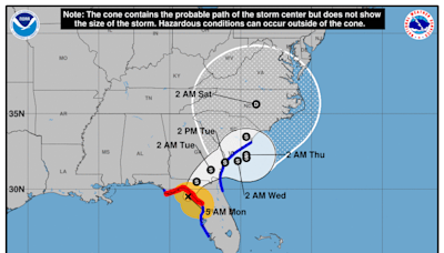 Tormenta tropical Debby se convierte en huracán antes de tocar tierra en Florida