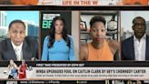 Stephen A. Smith left speechless after Monica McNutt slams him on Caitlin Clark comments