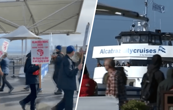 Alcatraz ferry workers strike amid start of summer tourism season in San Francisco