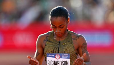 Richardson Olympic double bid over as Lyles marches on