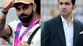 "Not for TRPs": Gautam Gambhir on his relationship with Virat Kohli - The Economic Times