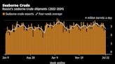 Russia’s Crude Exports Slide Again to Hit a Seven-Month Low