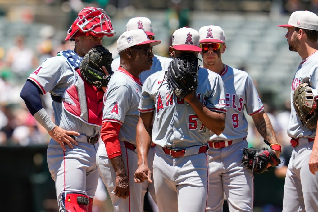 Angels shut out for second straight day, get swept by A’s