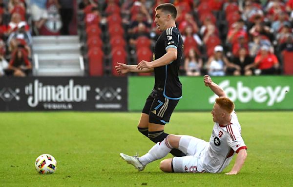 Deandre Kerr scores after own goal by Union's Jack Elliott to rally Toronto to 2-1 victory