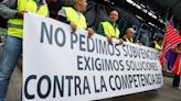 Spanish and French farmers block border days before EU election