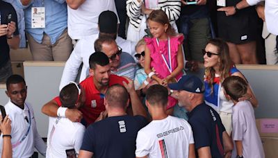 Novak Djokovic Sobs in Stands with His Kids and Wife After Winning His First Olympic Gold Medal