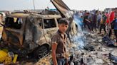 Israeli airstrike kills 45 at camp for displaced Palestinians in Rafah