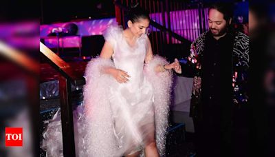 Radhika Merchant: Elegance and style define Radhika Merchant's lavender dress at pre-wedding bash | - Times of India