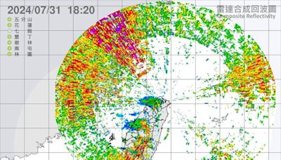 磁暴影響？雷達回波驚見「領域展開」 氣象署緊急關閉