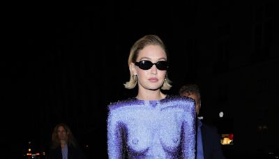 Gigi Hadid’s Sculptural Balmain Naked Dress Is Next-Level