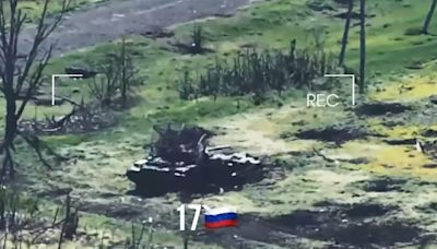 Ukraine highlights Russia's 'line of hell.' Claim of dozens of tanks and military vehicles destroyed on one sector of the Donetsk front.