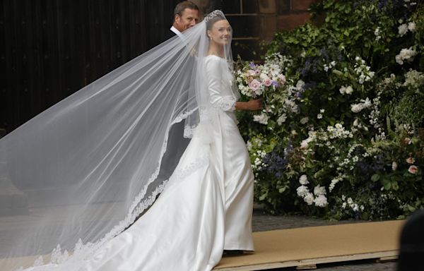Olivia Henson wears beautifully personal dress to marry Duke of Westminster – with a special ‘something blue’