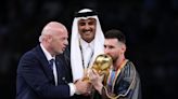 What was the black robe Lionel Messi wore at the World Cup celebration?