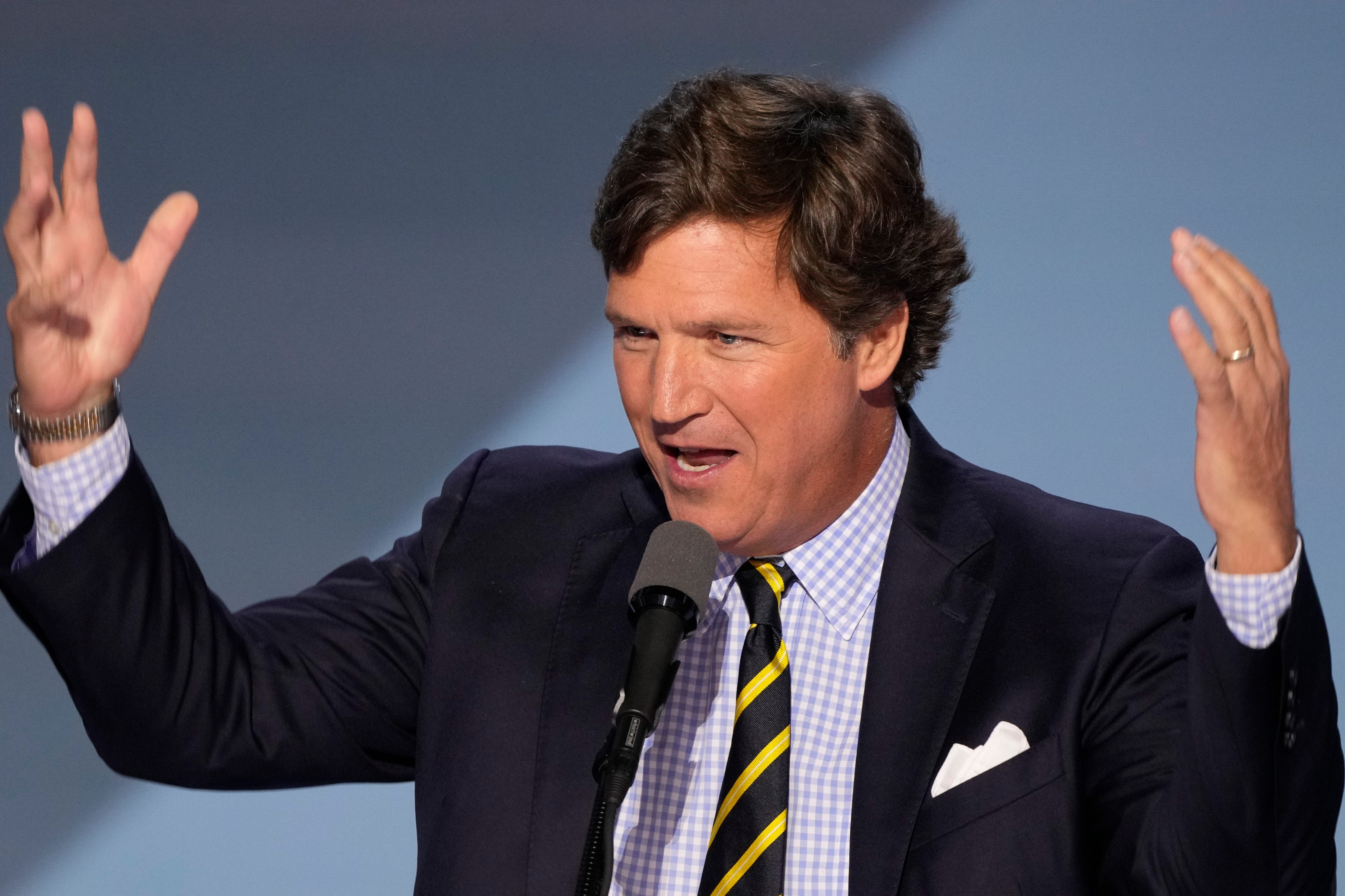 Tucker Carlson goes unscripted for Republican National Convention speech: Watch