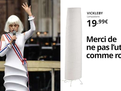 JO de Paris 2024 : la robe d’Arielle Dombasle comparée à une lampe Ikea… par Ikea