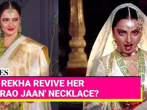 Rekha Turns Back Time At Sonakshi's Wedding: Is That Her 'In Aankhon Ki Masti' Necklace from 'Umrao Jaan? | Etimes - ...