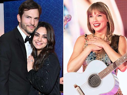 Ashton Kutcher and Mila Kunis Have a Cute 'Love Story' Moment at Taylor Swift’s Eras Tour with Their 2 Kids