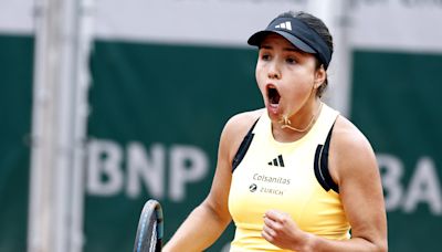 La colombiana Camila Osorio gana a la ucraniana Kalínina, que se retira en el tercer set