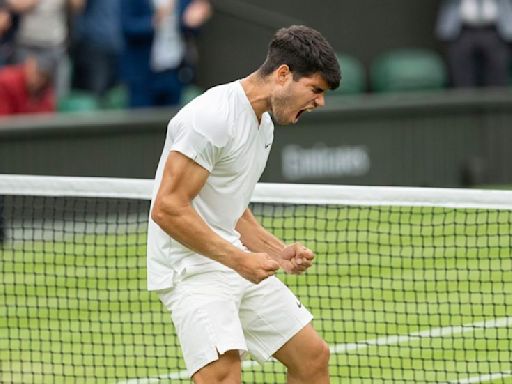 Alcaraz resiste los ataques de Humbert y alcanza los cuartos de final de Wimbledon