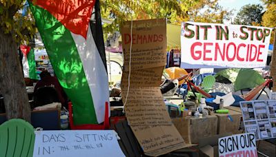 Campus protesters spotted wearing Hamas headbands–what we know