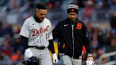 Detroit Tigers' Gio Urshela (right hamstring tightness) exits game vs. Twins early