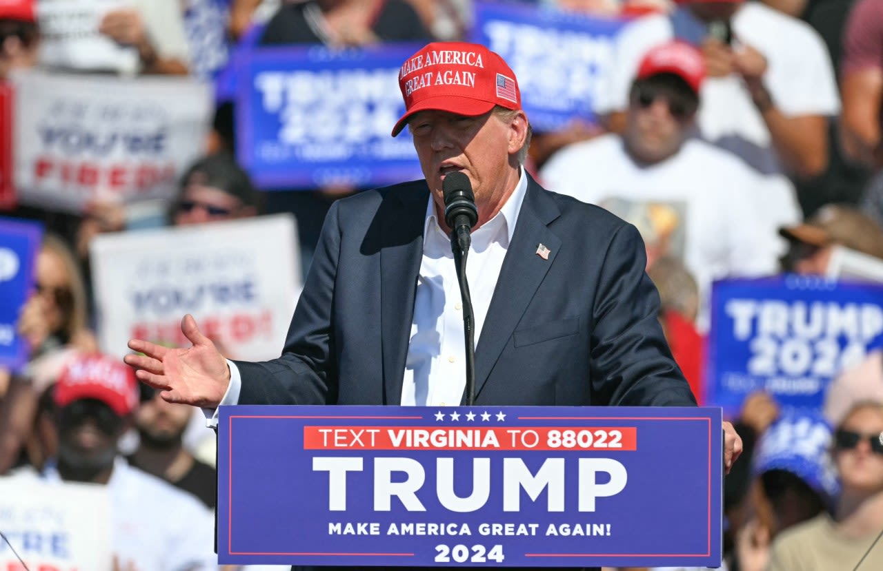 Trump blasts ‘stupid’ Biden at postdebate rally in Virginia