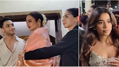 Ulajh Screening: Janhvi Kapoor exits with rumored BF Shikhar Pahariya, Khushi and Vedang Raina escort Rekha; WATCH