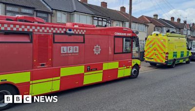 Dagenham house fire: Crews tackle blaze at terraced homes