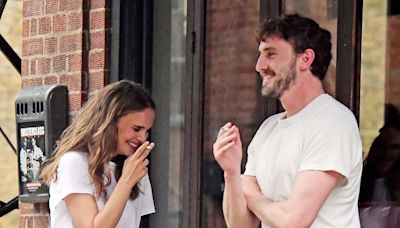 Newly-single Natalie Portman, 42, looks giddy with Paul Mescal, 28